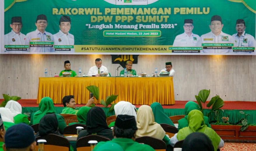 Hadiri Rakorwil di Sumut, Sekjen PPP Pastikan Kerja Tahapan Pemilu Berjalan Lancar