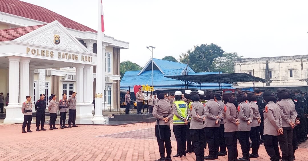 Laksanakan Tugas Dengan Tanggung Jawab, Wakapolda Jambi Ingatkan Perwira dan Personel Jangan Tinggalkan TPS 