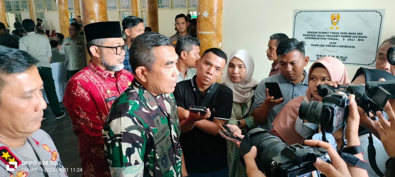 Danrem 042 Gapu Brigjen.TNI.Rachmad,Sip : Cegah Dini Karhutla Jangan Pandang Bulu