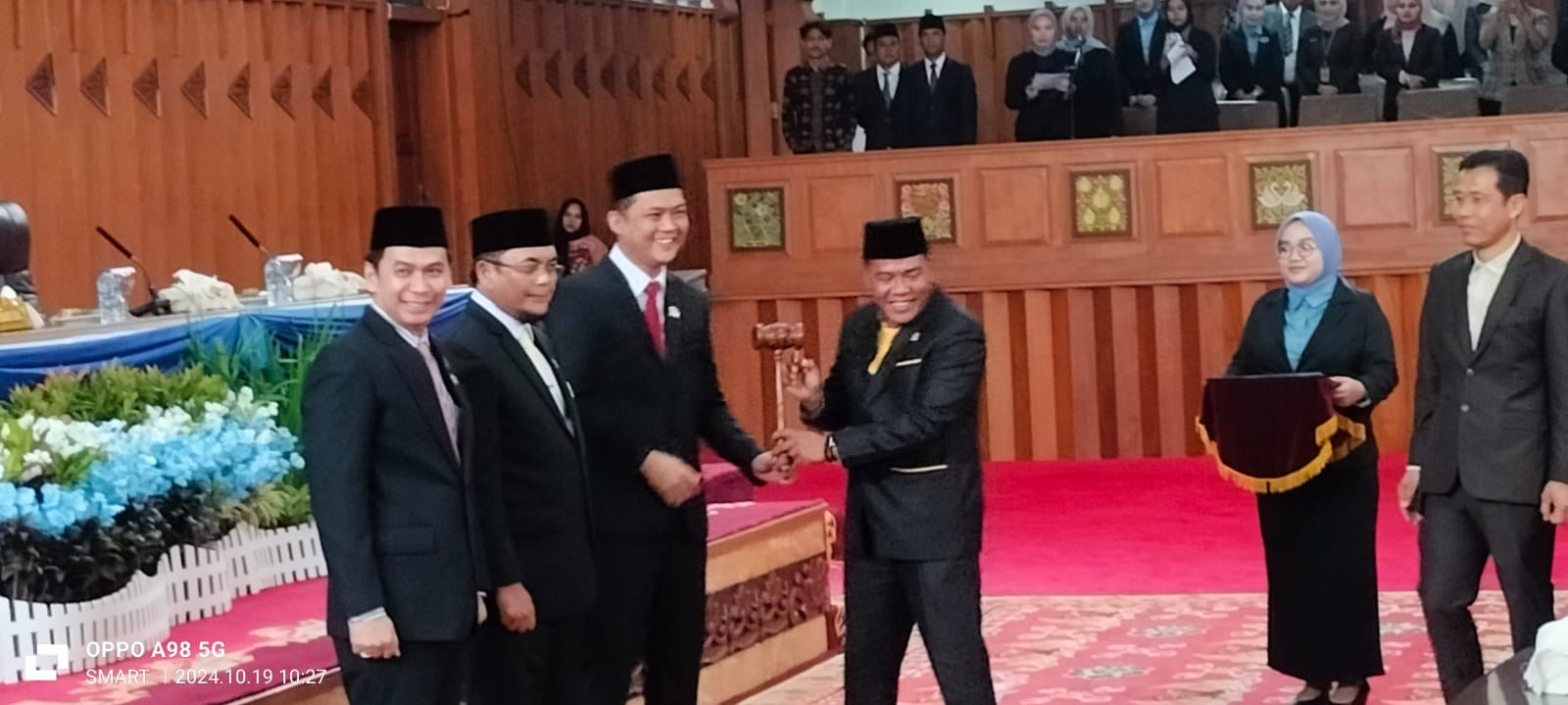 Rapat Paripurna Peresmian Pengucapan Sumpah Jabatan Pimpinan DPRD Provinsi Jambi Masa Bakti 2024-2029