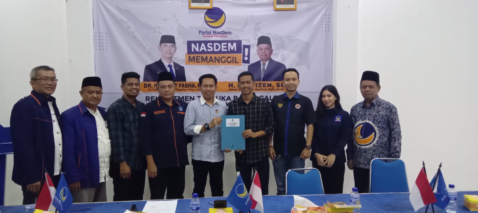 Kembali Dapatkan Dukungan Parpol, Pardomuan Siregar Ambil Formulir Bacawako di NasDem