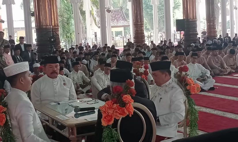 Akad Nikah Putri Gubernur Jambi Al Haris Diiringi dengan Prosesi Adat Jambi Kato Berjawab